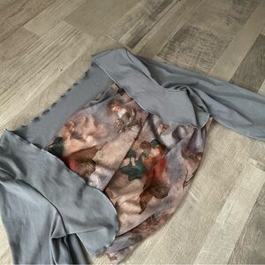 Tube Top with Lettuce Shrug